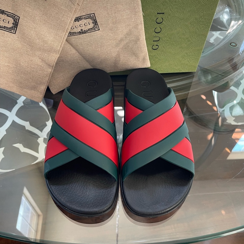 Gucci Agrado Unisex Slide Sandals Size 41